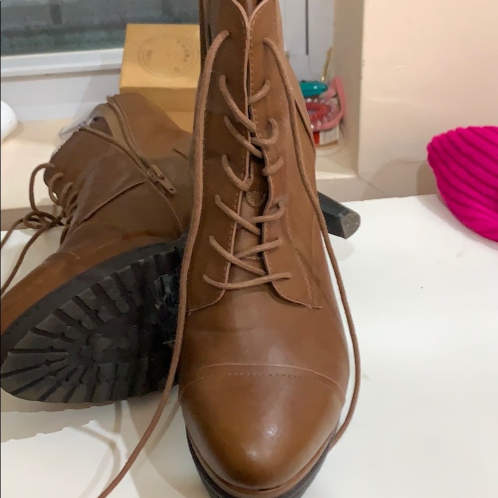 Brown booties size 10 from Forever 21